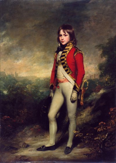 Maestro James Hatch come assistente del maresciallo al Montem Eton da William Beechey